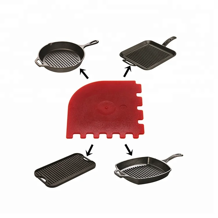 

Heat Resistant Plastic Grill Pan Scraper , Durable Pan Scrapers, Pantone color