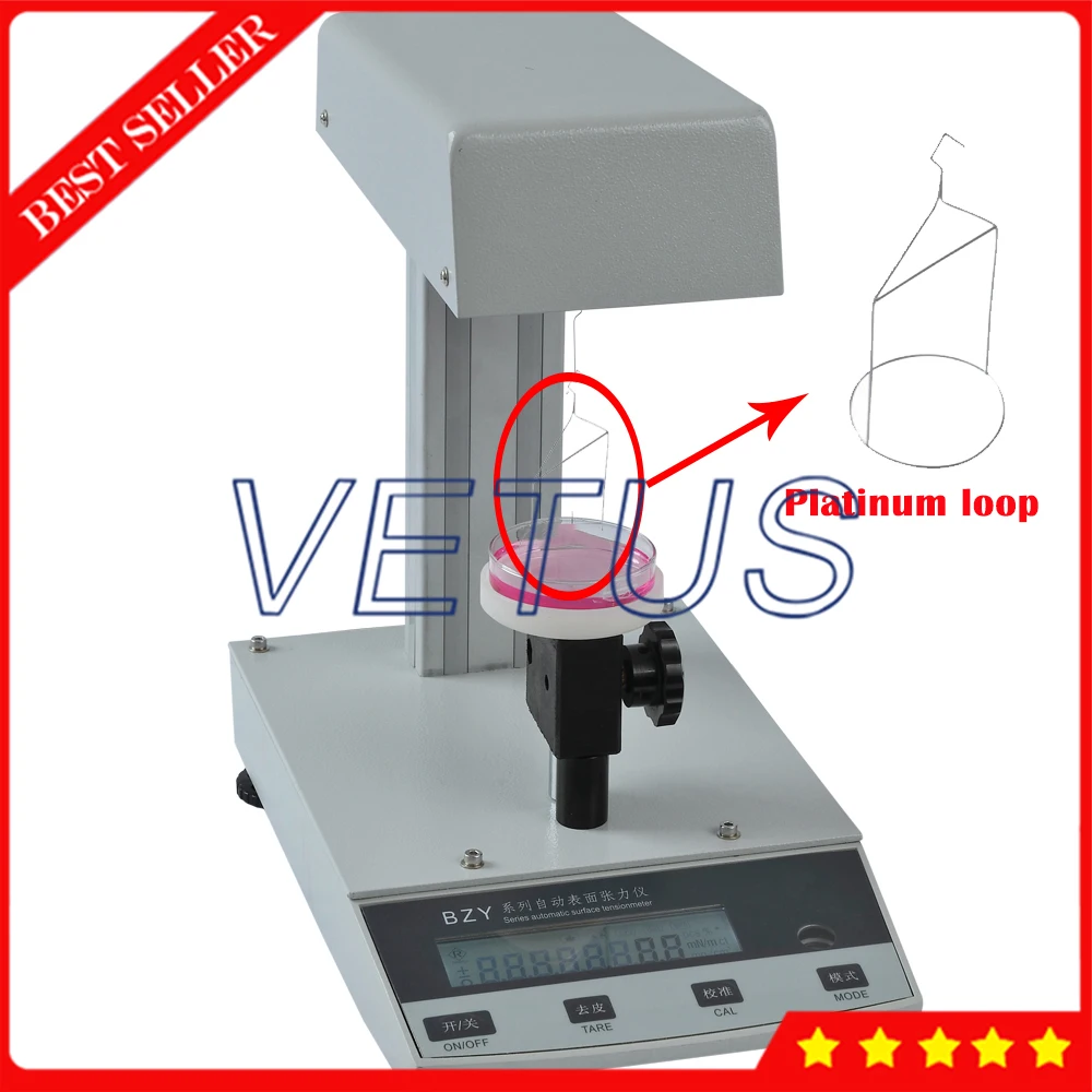 110v Or 220v Lab Automatic Surface Tensiometer Platinum Loop Method