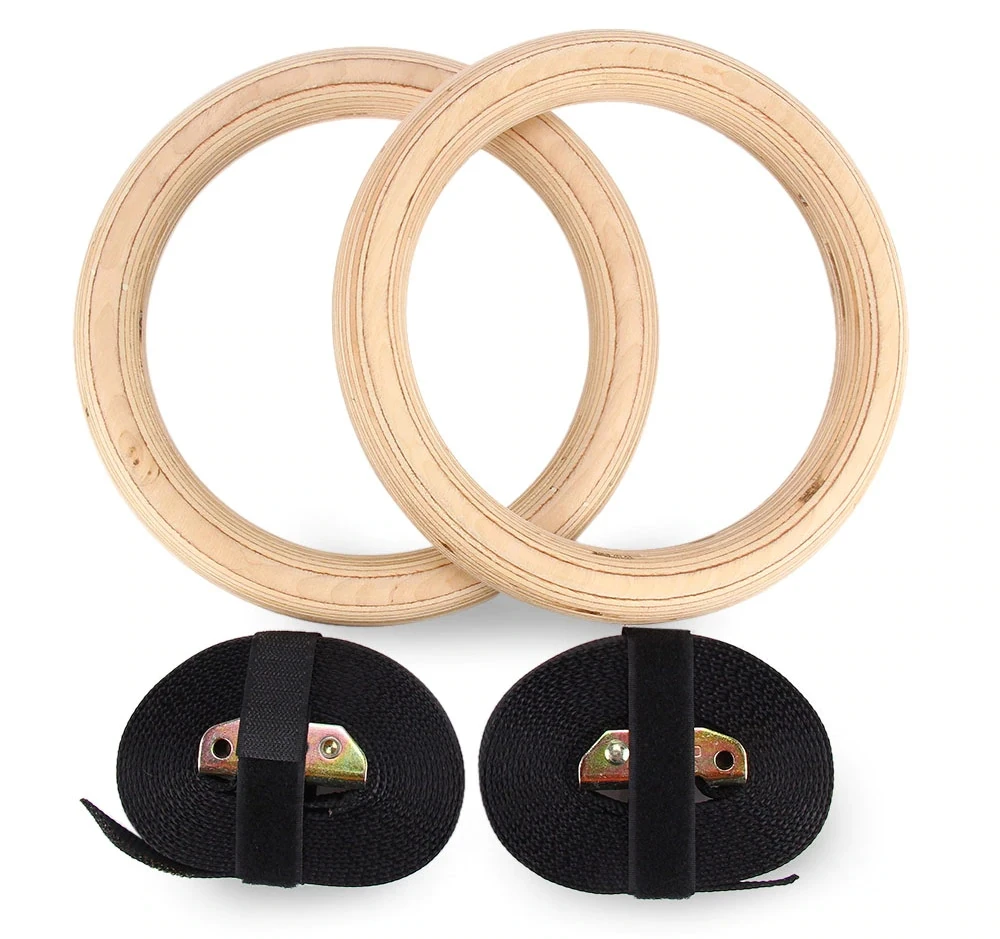 

Home use door gym equipment wooden birch rings for body building, As the pictures