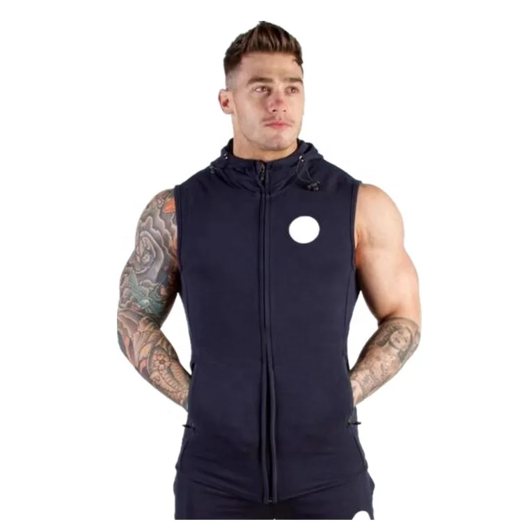 

men's short sleeve zip front hoodie mens, Customized color
