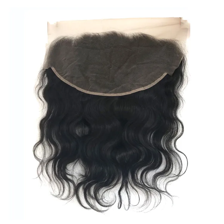 

Grade 9a Wholesale Brazilian Virgin Human Hair Body Wave 13x6 Transparent Lace Frontal Closure