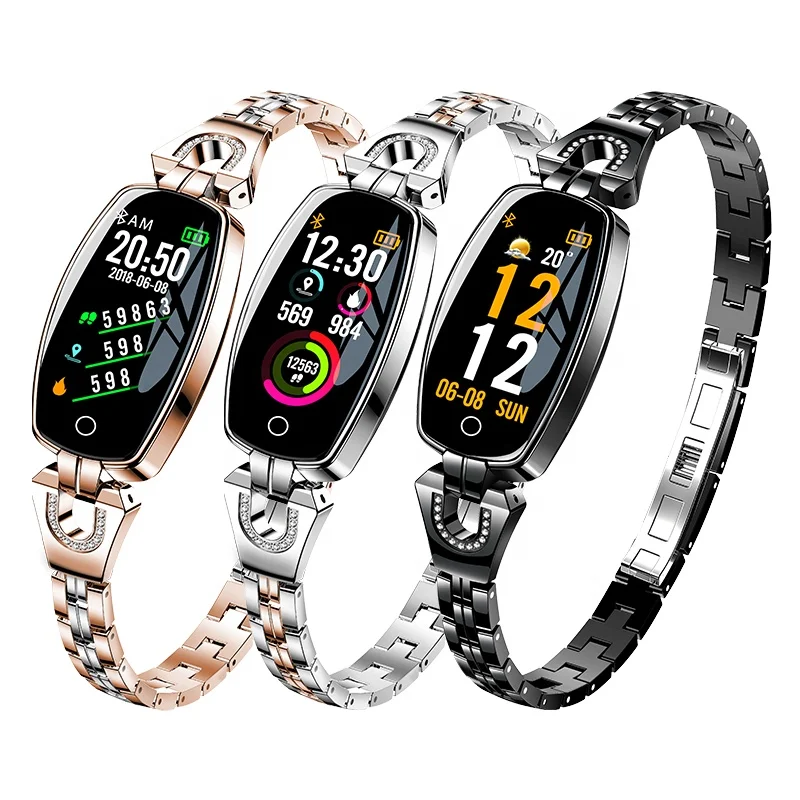 

H8 Smart Bracelet Women Wristband Blood Pressure Heart Rate Monitor Fitness Tracker Smart Watch for Female