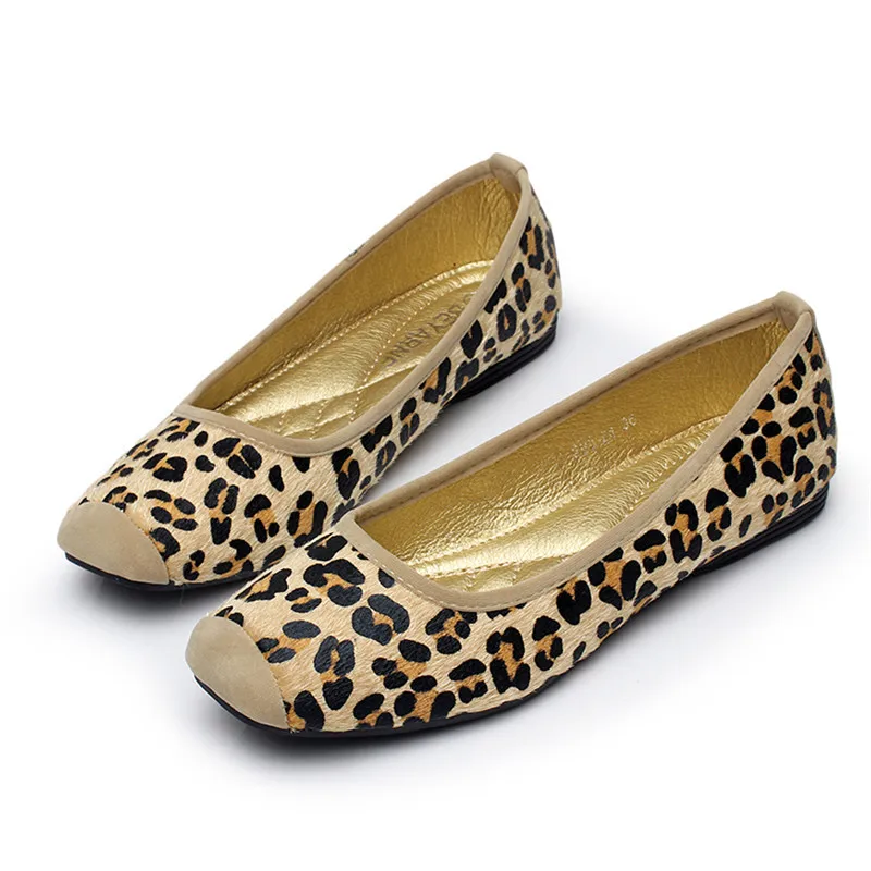 leopard print flats size 12