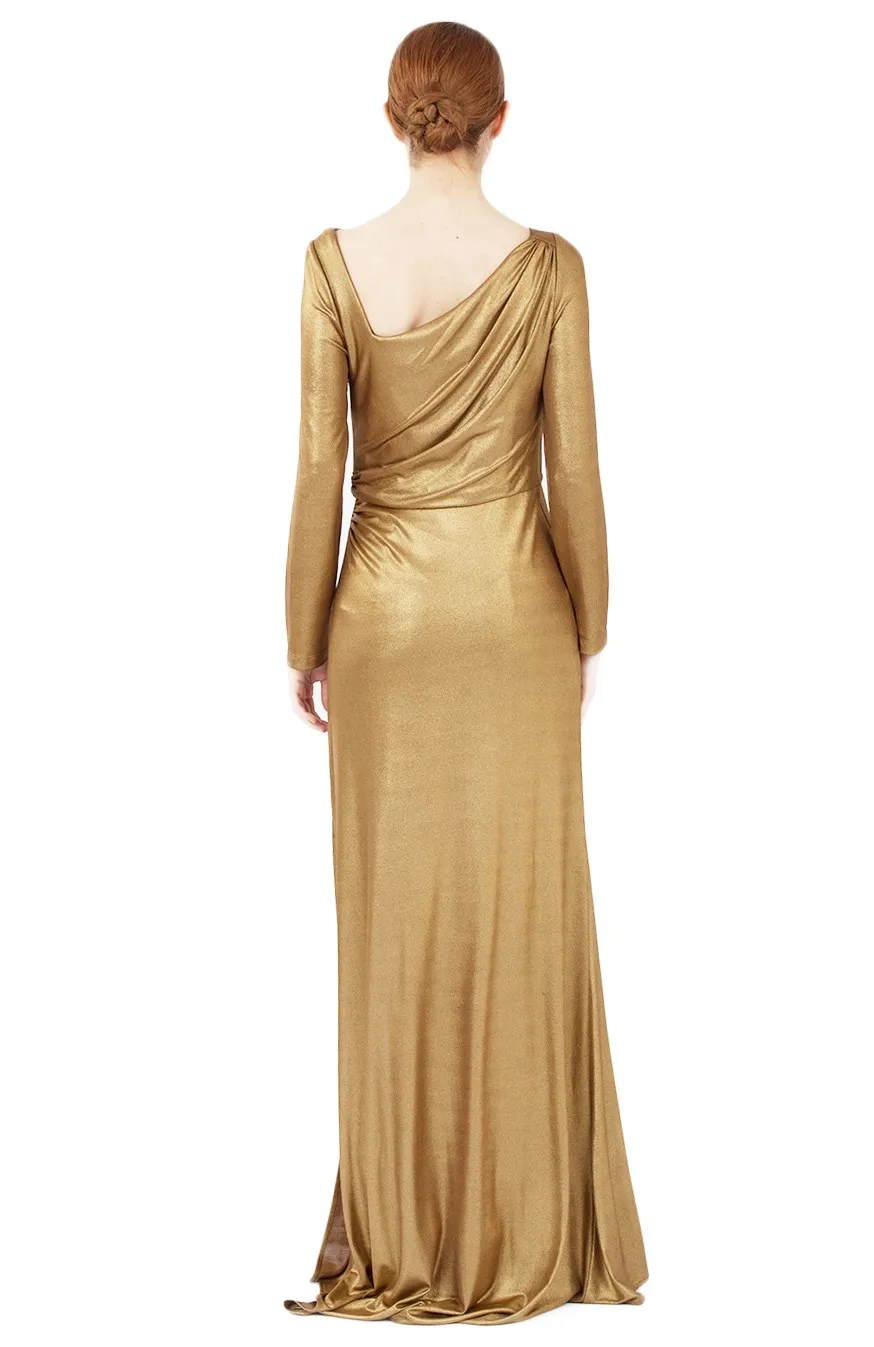 yellow gold color dress