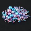 Colorful ABS Plastic Rainbow Pearl Without Hole for Nail Art
