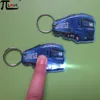 Company Give Away Gifts Big Truck shape PVC push led key holder with double light