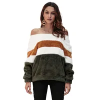 

2018 Winter New Women's Striped Sweater Jacket