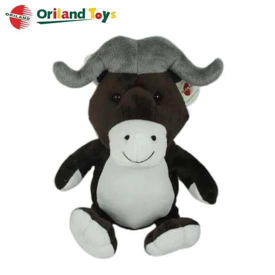 Blue Calf Baby Silicone Pacifier with CUDDLY Plush Animal