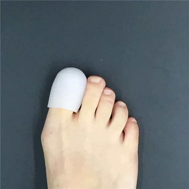 

Silicon gel toe separator toe cap protector sport finger protector, SEBS gel toe cap, White;apricot or customized