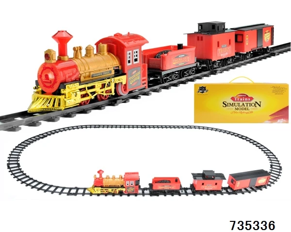 Hot Items Large Toy Train Electric Rail Train Set With Sound And Light ...