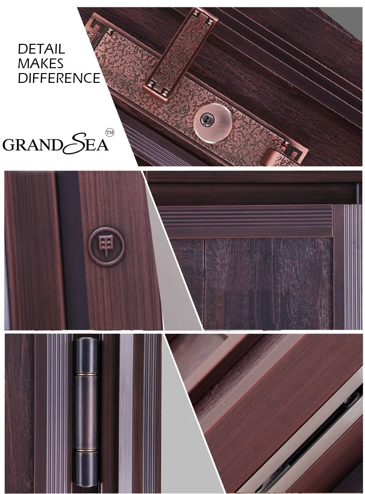 Different type main entrance ss stainless steel door design for apartment