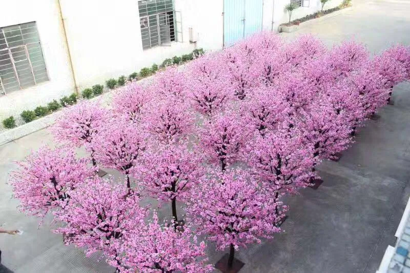 Artificial Wedding Warm Pink Cherry Blossom Trees Wedding Arch