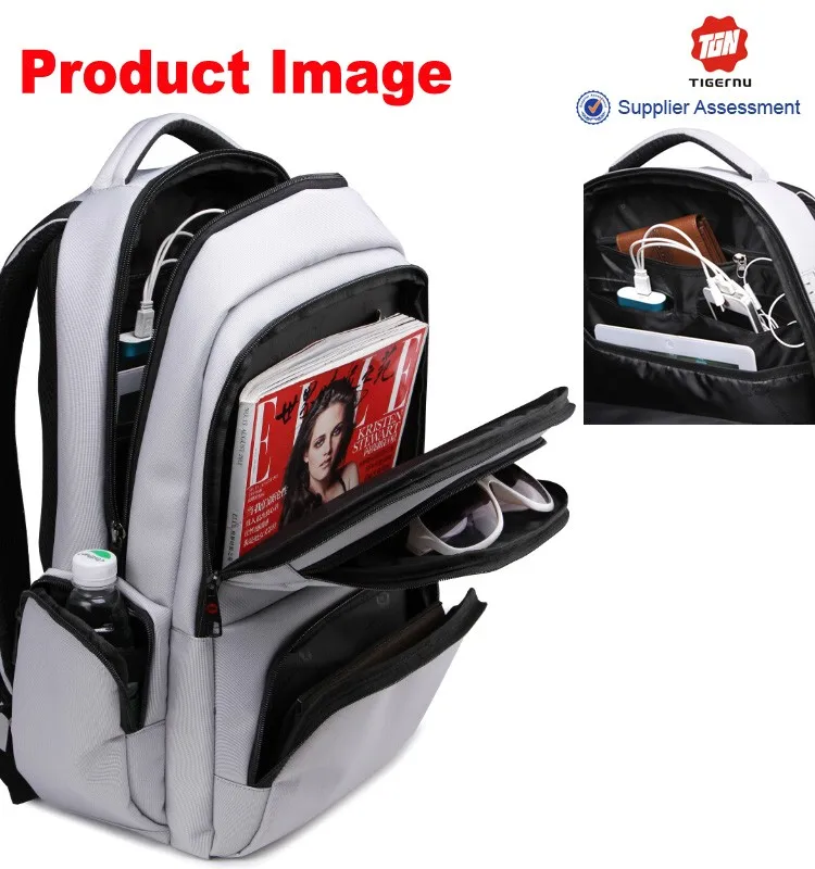Original color life internal frame brand backpack production with many pockets and ear phone holder in the backpack for ladies