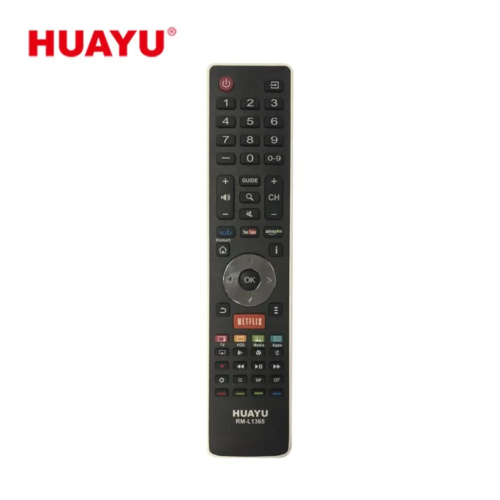 

RM-L1365 HUAYU UNIVERSAL USE FOR HISENSE LCD LED TV REMOTE CONTROL