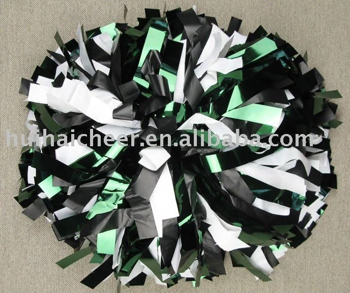 
2019 plastic red mix silver pom poms with good quality 