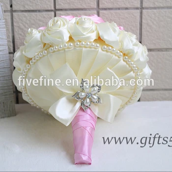 優雅なピンクのウェディングブーケ絹の花の結婚式手作りローズブライダルブーケ Buy ピンクの絹の花結婚式のブーケ シルクアジサイ結婚式のブーケ 手作りローズブライダルブーケ Product On Alibaba Com