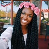 

Havana mambo twist crochet braids 2X MAMBO TWIST crochet BRAID hair extention 24" Black 1#