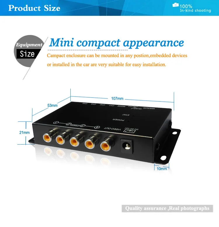 SUNTA-LUHOOVISION-4CH-Real-Time-Mini-Car-driving-recorder-size