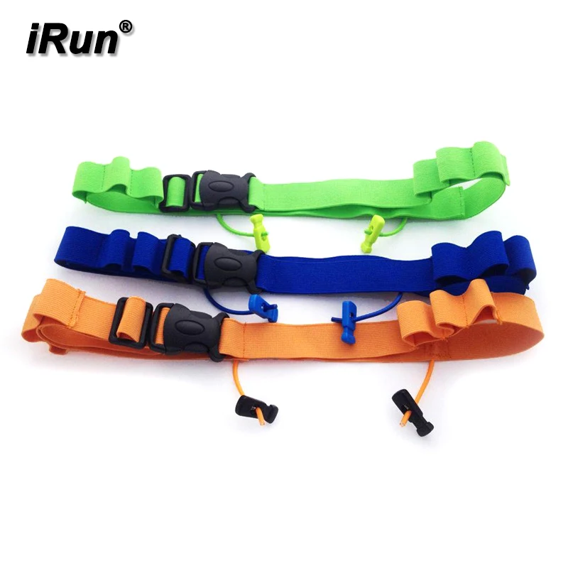 

iRun Reflective Running Marathon Triathlon Competition Race Number Belt with Gel Holders - DHL FREE SHIPPING