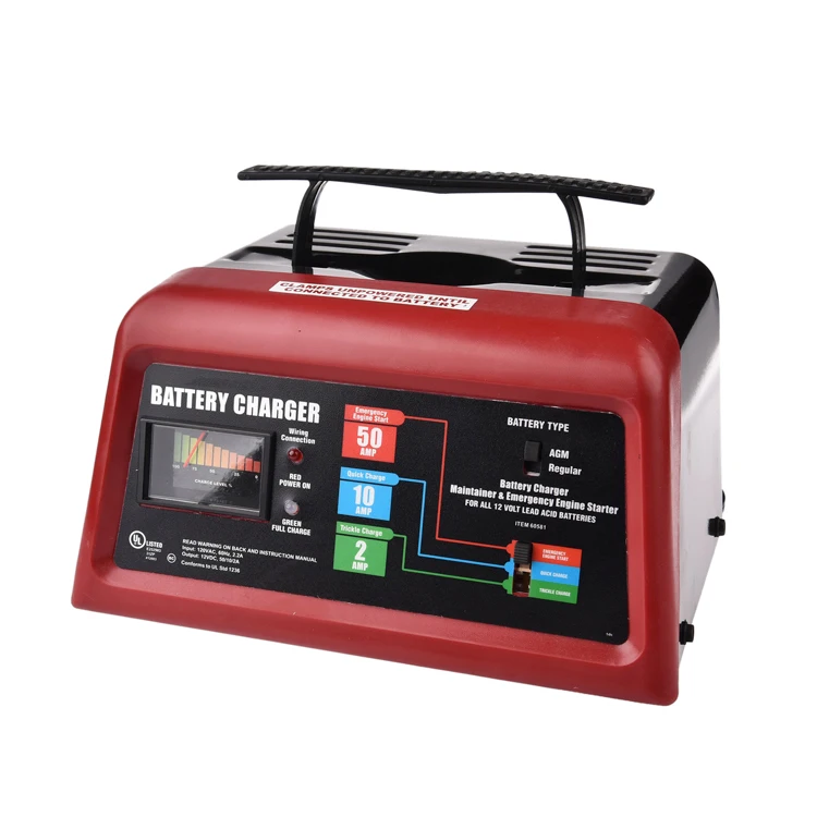 12081 Electric 2/10/50a 12volt Car Batteries Battery Charger 3 Type