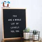 Environmental Wooden Black Changeable Felt Letter Board