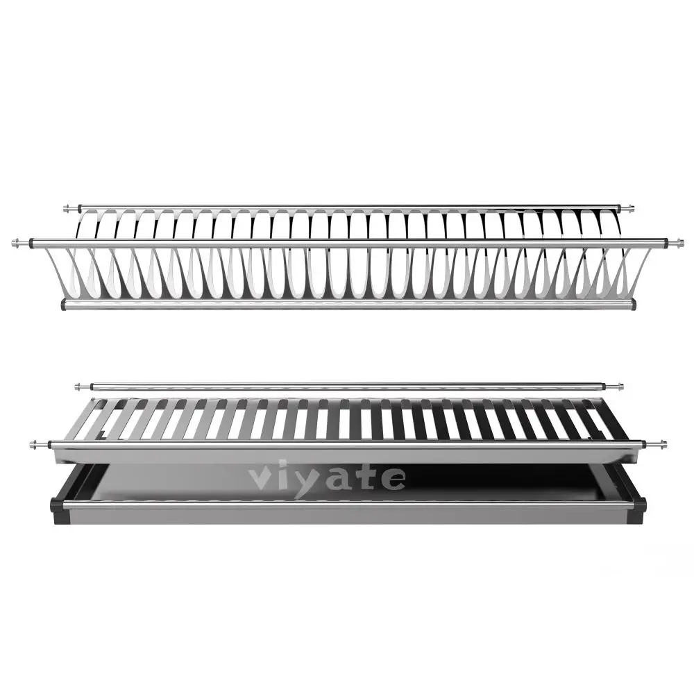 

Hot selling stainless steel dish rack kitchen wall mounted dish rack