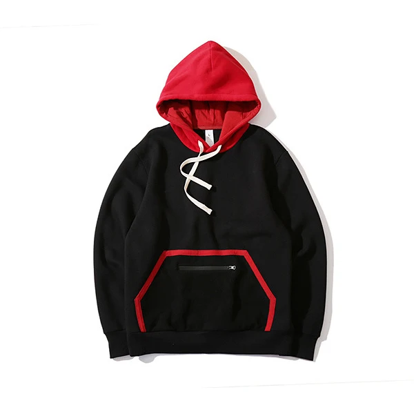 

Wholesale Pullover Sweatshirts Hip Hop Long Sleeved Cotton Mens Patchwork Hoodies Streetwear, As the pictures