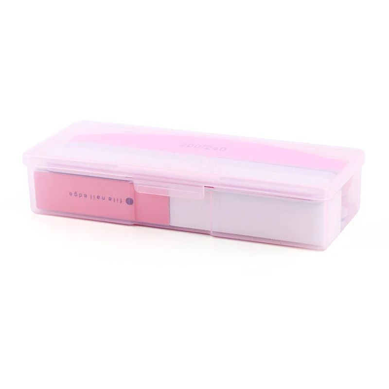 

2019 professional empty nail Art container box portable storage nail tool boxes, Pink