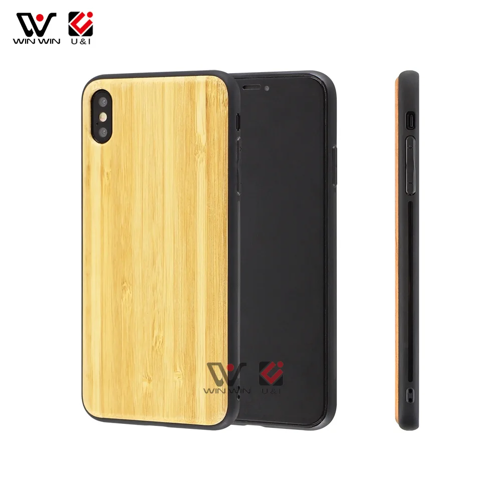 

Premium Wooden Mobile Phone Protective Shell Wooden Mobile Phone Case for Cell Phone Blank TPU Cover for iPhone X, Customized design