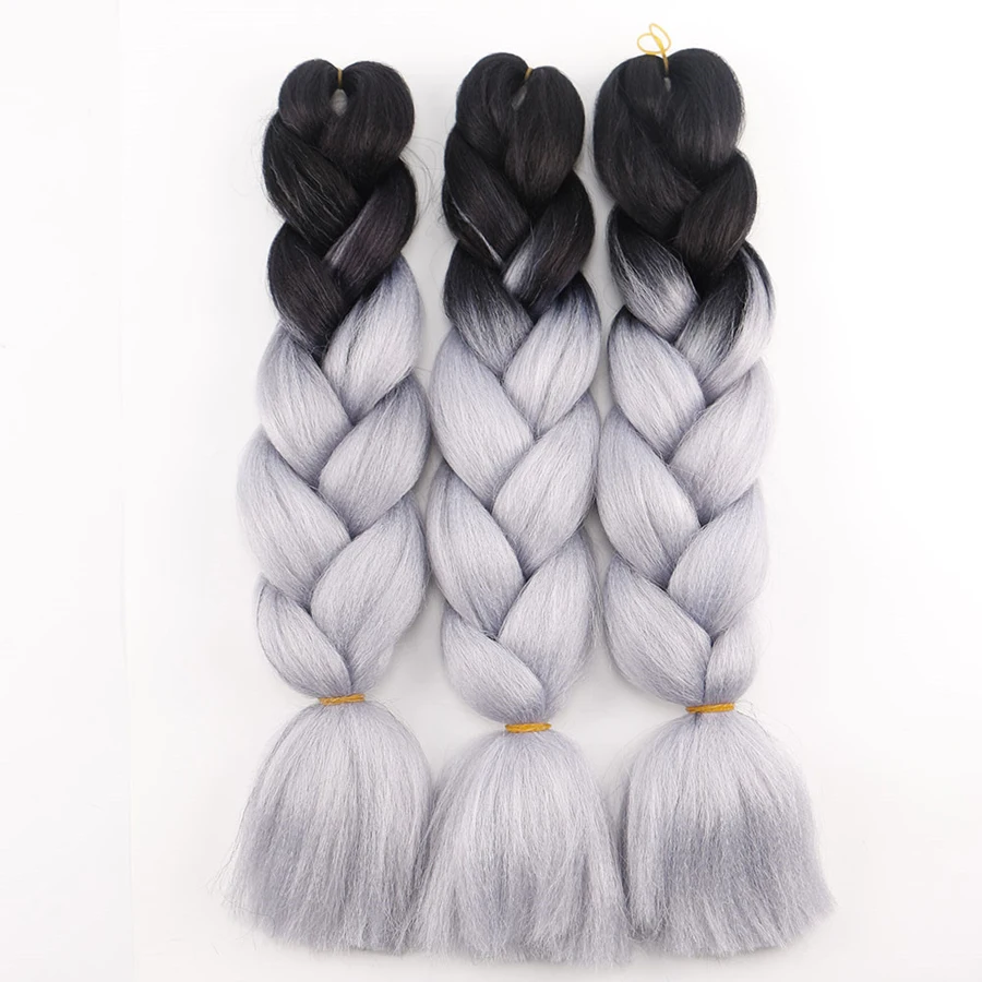 100g Synthetic Crochet Braids Hair Kinds Of Colors Rainbow Hair