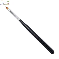 

Jiexia Custom Printed Black Wood Handle Nail Art Pen Brush 3D Cat Tongue Sculpture Nail Brush