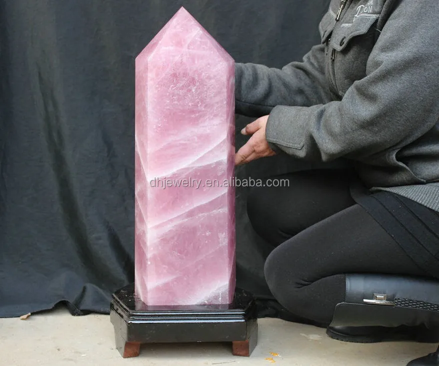 High quality gem wand point large natural brazilian quartz crystal for wholesale