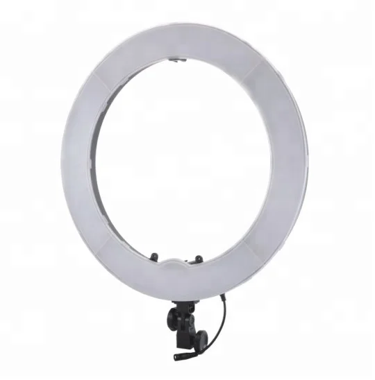 

LEDR-180 LED ring light with mirror carrying bag for camera smartphone youtube video, Black