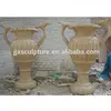 Garden Carved Cheap Old Stone Marble Flower Pots Vase