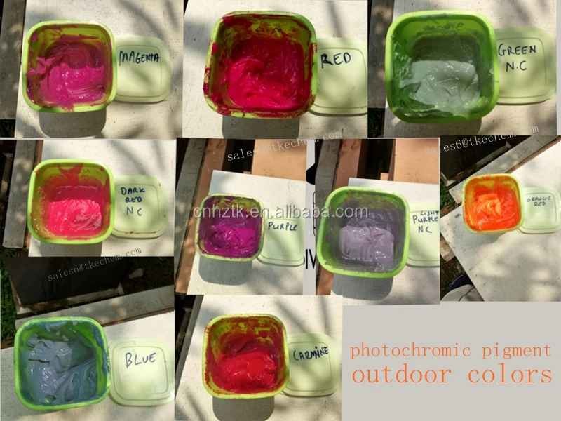 Photochromic Pigment For T Shirt,Photochromic Ink For Plastic,Rubber ...