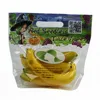 Custom printed ziplock plastic fruit bag for grape, cherry, vegetables