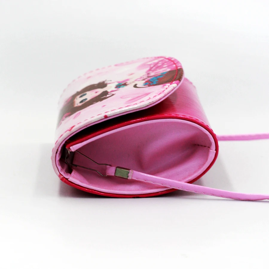 
Cute Little Girls Shoulder Bag PU Leather Kids Mini Cartoon Messenger Bag Custom Print 