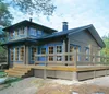 fast assemble prefab house design wood material prefab wooden house log building with 2 bedrooms for vacation
