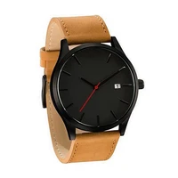 

Hottest style in European Guangzhou watch manufacturer oem aliexpress best seller men watch fashion mens leather watches