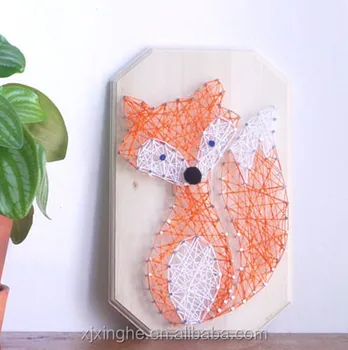 Diy Clou Nails Fox Wall Decoration String Art Kit Buy String Art Kit