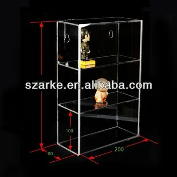 Wall Mounted Acrylic Display Case Box Model Toys Doll Storage