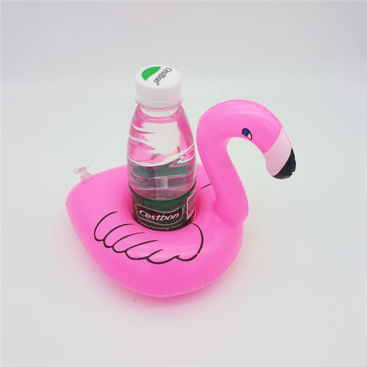 

High Quality Floating Flamingo Inflatable Cup Holder Pool Party Inflatable Drink Holder Buckets, Coolers & Holders Plastic 7cm, Pink inflatable cup holder