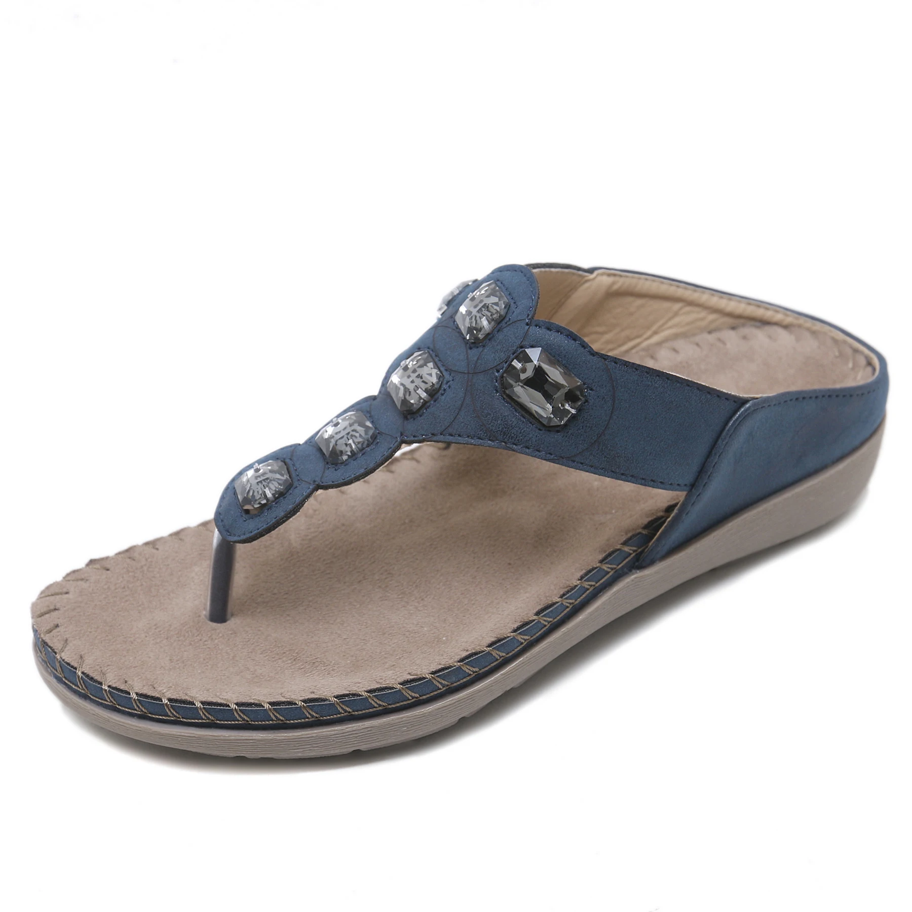 

Wholesale Low Price Comfortable Casual Sandals For Women And Ladies Lightweight Large Size Flat Lady Sandal, 3 colors