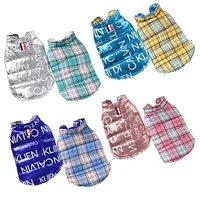 

Wholesale hot sale hot stamping nylon lattice winter velvet thicken costumes pet short skirt dog dress clothes China