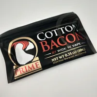 

newest bacon gold prime cotton organic cotton 10g package for rba rda tank wick gold package bacon cotton