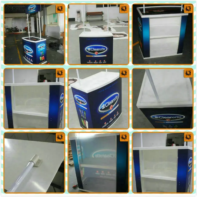 lightweight advertising promotion stand for advertising portable exhibition retail display tablemade from Shanghai Youte
