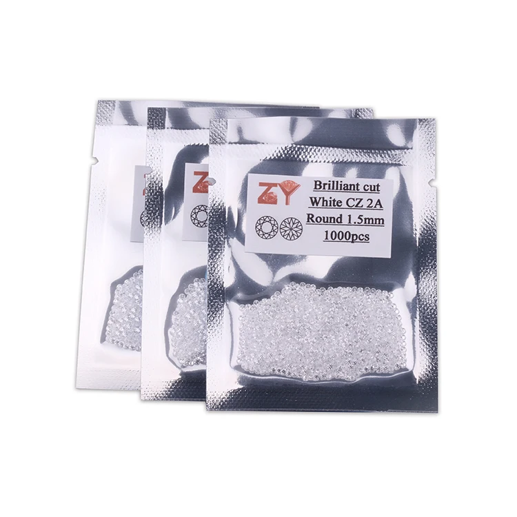 

5a synthetic stones round cubic zirconia price