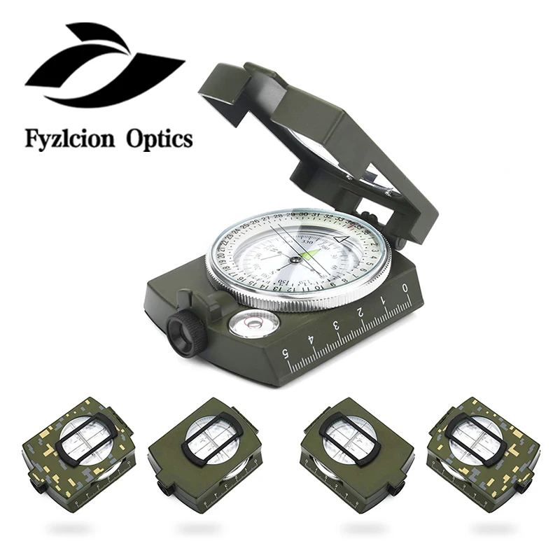 

K4580 army compass,Camping Survival Compass Military Sighting Luminous Lensatic Waterproof Compass
