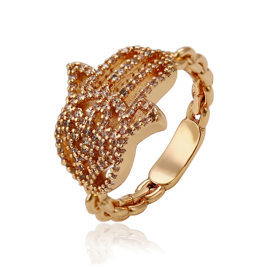 

14335 New arrival custom ladies jewelry high quality design Muslim style gold plated finger ring