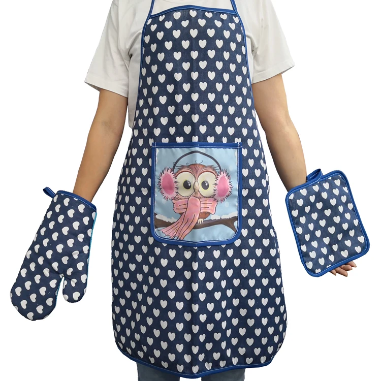 

China Factory Sale Linen or polyester apron cooking